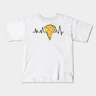 Heartbeat Pulse - Pizza Slice Kids T-Shirt